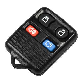HQRP - 4-Button Remote Key Fob Case Shell for Ford Crown Victoria Explorer Focus Mustang - Black