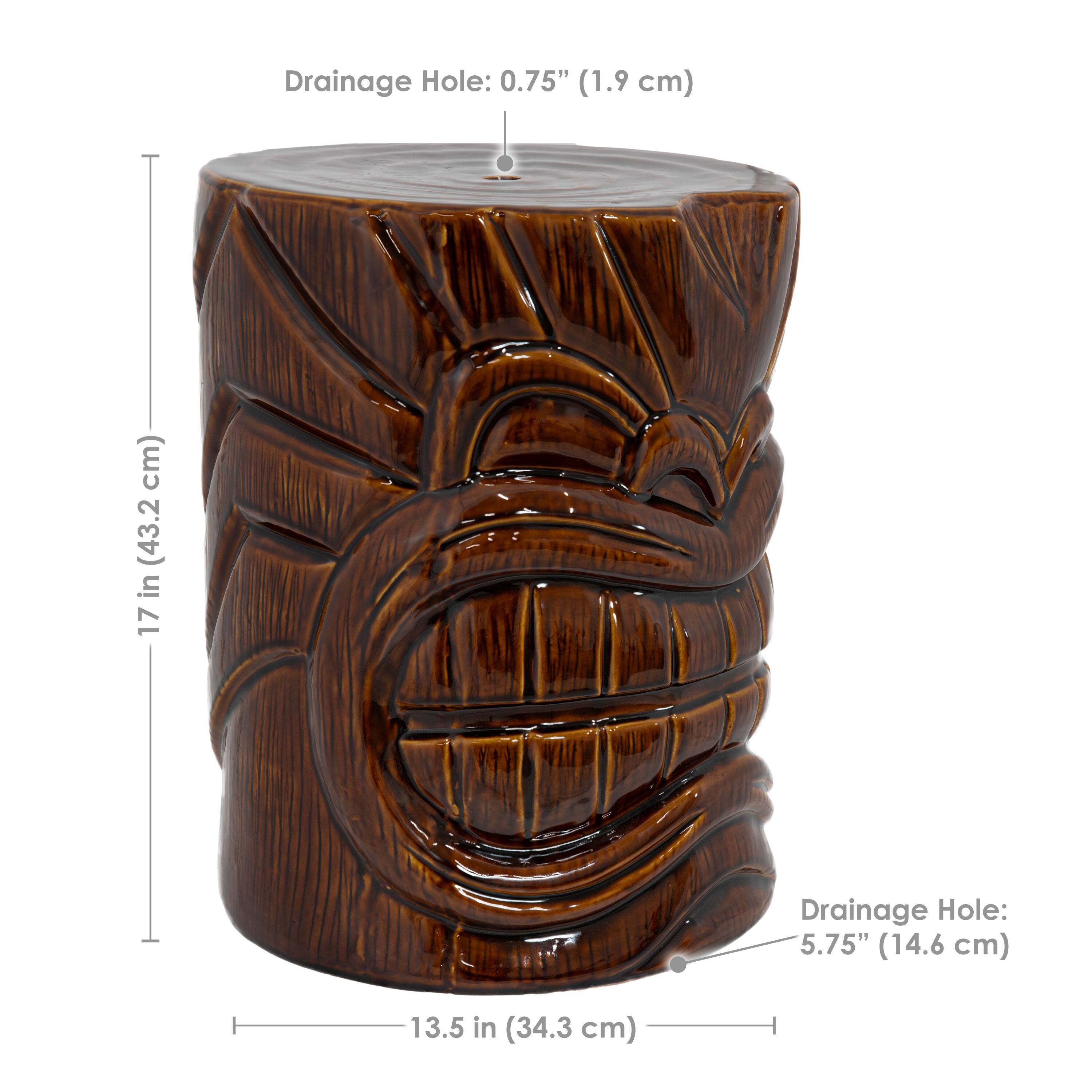 Drainage Hole: 0.75" (1.9 cm)

17 in (43.2 cm)

Drainage Hole: 5.75" (14.6 cm)

13.5 in (34.3 cm)