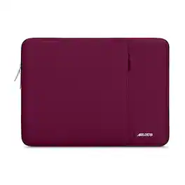 mosiso - 13.3-inch Slim Padded Laptop Sleeve, Fits 13-13.3 in Laptops - wine red