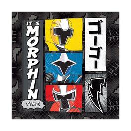 Power Rangers - Ninja Steel 5" Beverage Napkins, 16-Pack - Multi-Color