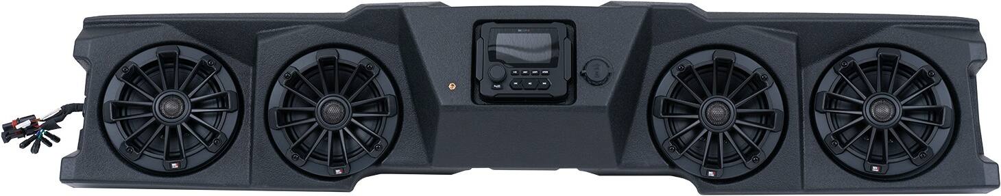 Front. MB Quart - 6.5-Inch Coaxial Marine Speakers with Titanium Dome Tweeters (Pair) - Black.