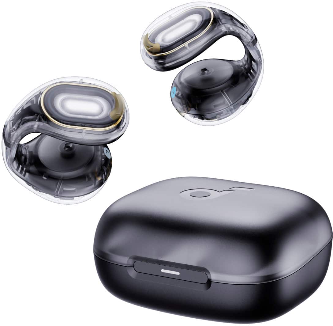 Alt View 13. Soundcore - by Anker C30i True Wireless Open Ear Headphones - Black.