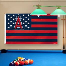 WinCraft - Los Angeles Angels Deluxe Stars & Stripes 3' x 5' Flag - Multicolor
