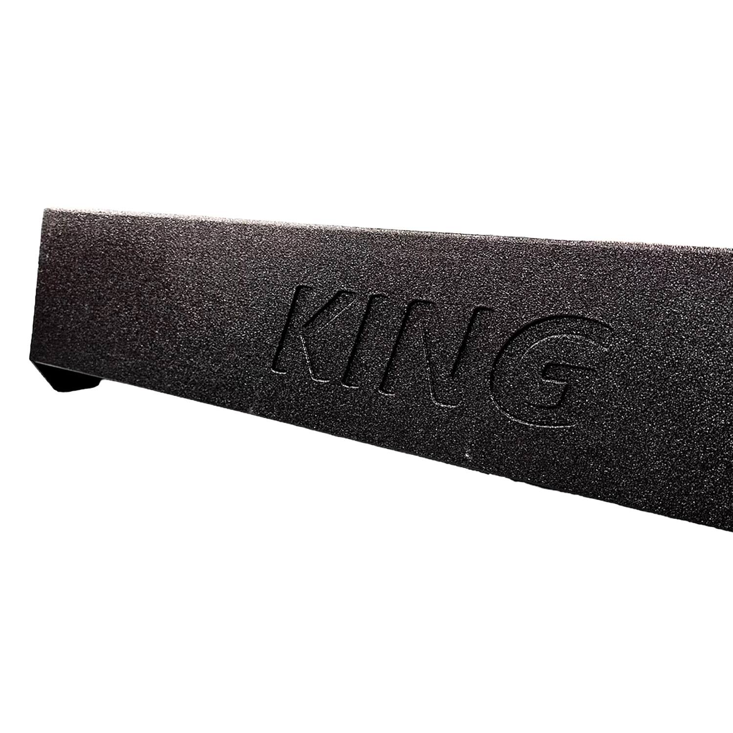 Back. King Boxes - King Boxes 12-in. Downfiring Double-speaker Black Sprayed Enclosure For Ford F-150 2009 Through 2023 - black.