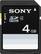 Front Standard. Sony - 4 GB Secure Digital High Capacity (SDHC) - 1 Card.