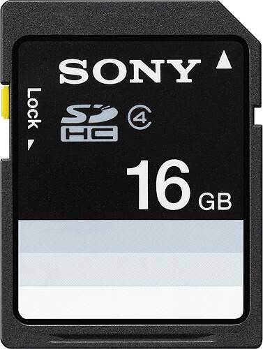 Sony - 16GB Secure Digital (SD) High Capacity (SDHC) Class 4 Memory Card-Front_Standard 