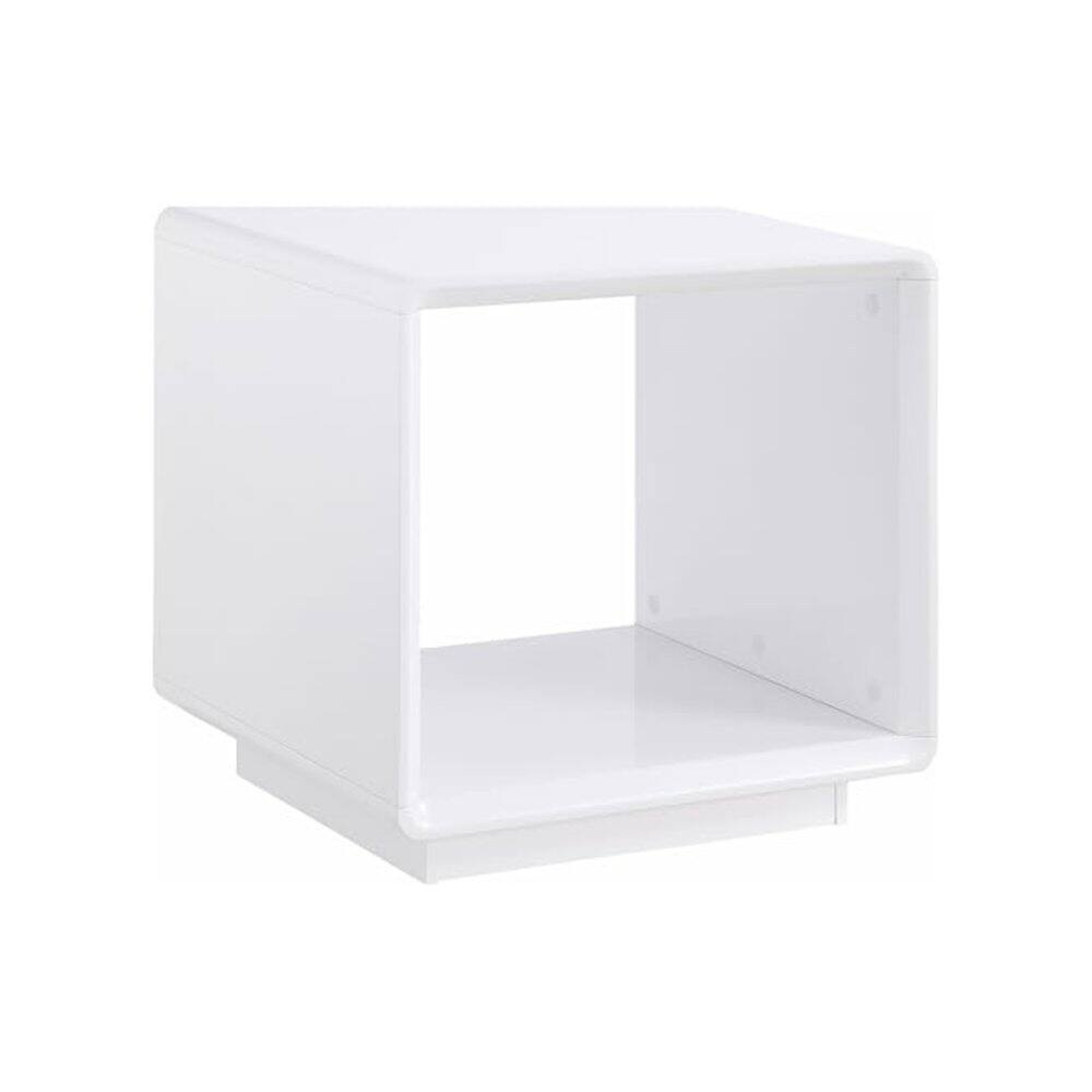Alt View 2. Coaster Co. of America - Paseo 3-piece Coffee and End Table Set White High Gloss - White High Gloss.