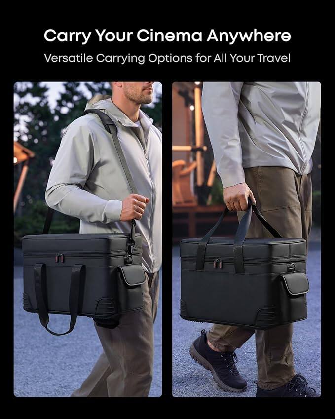 Carry Your Cinema Anywhere  
Versatile Carrying Options for All Your Travel