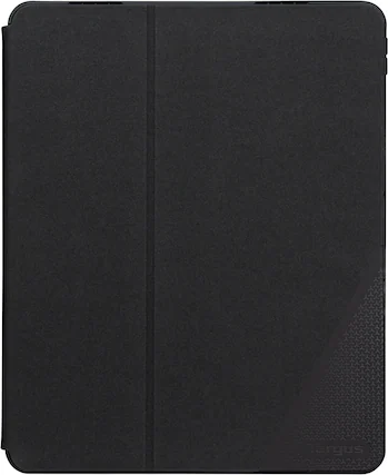 Front. Targus - Click-In Rotating Case Hook & Loop Closure for iPad Air 13"(M4,M3,M2) and iPad Pro 12.9"(6th, 5th, 4th, 3rd gen.) - Black.