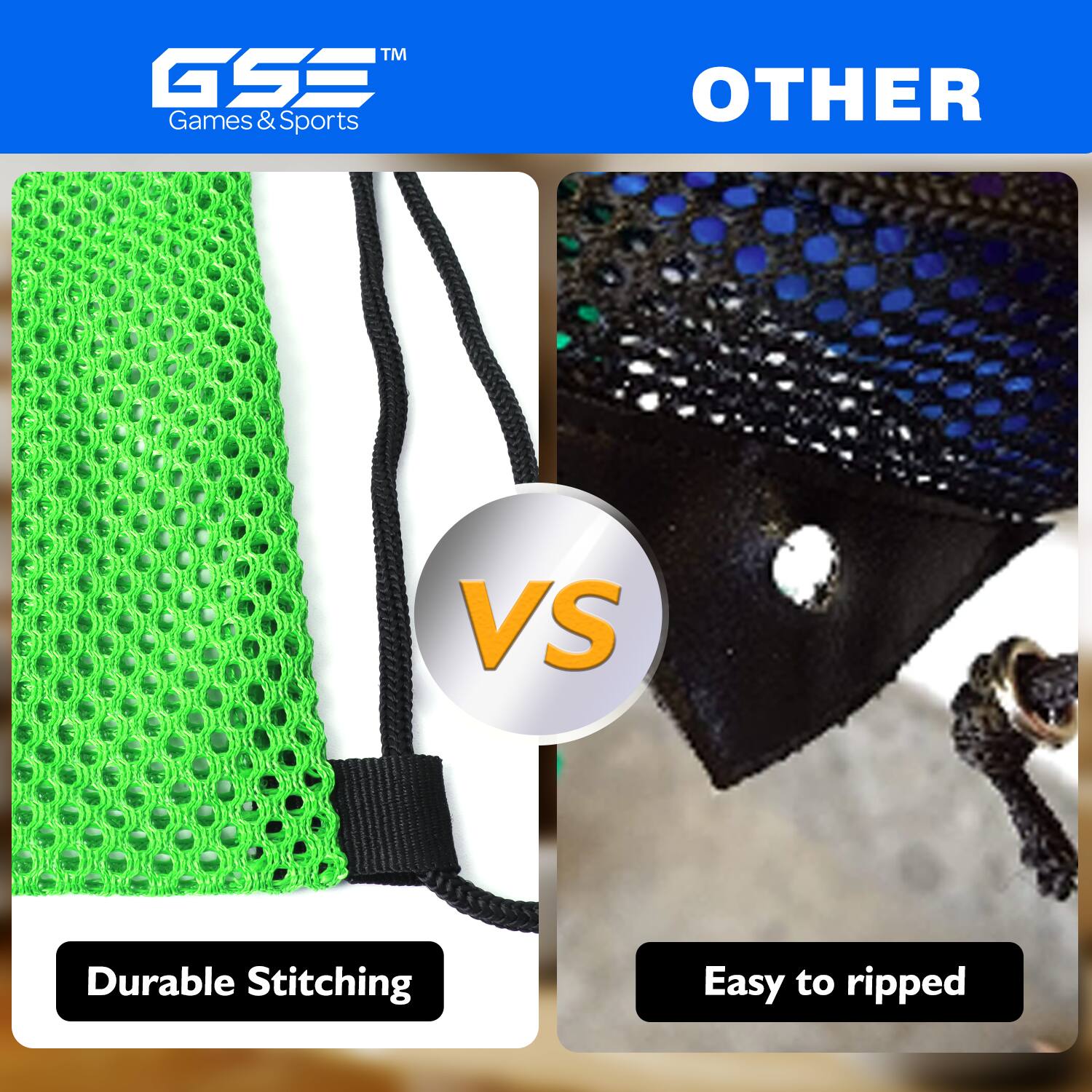 TM GSE Games & Sports OTHER VS Durable Stitching Easy to ripped