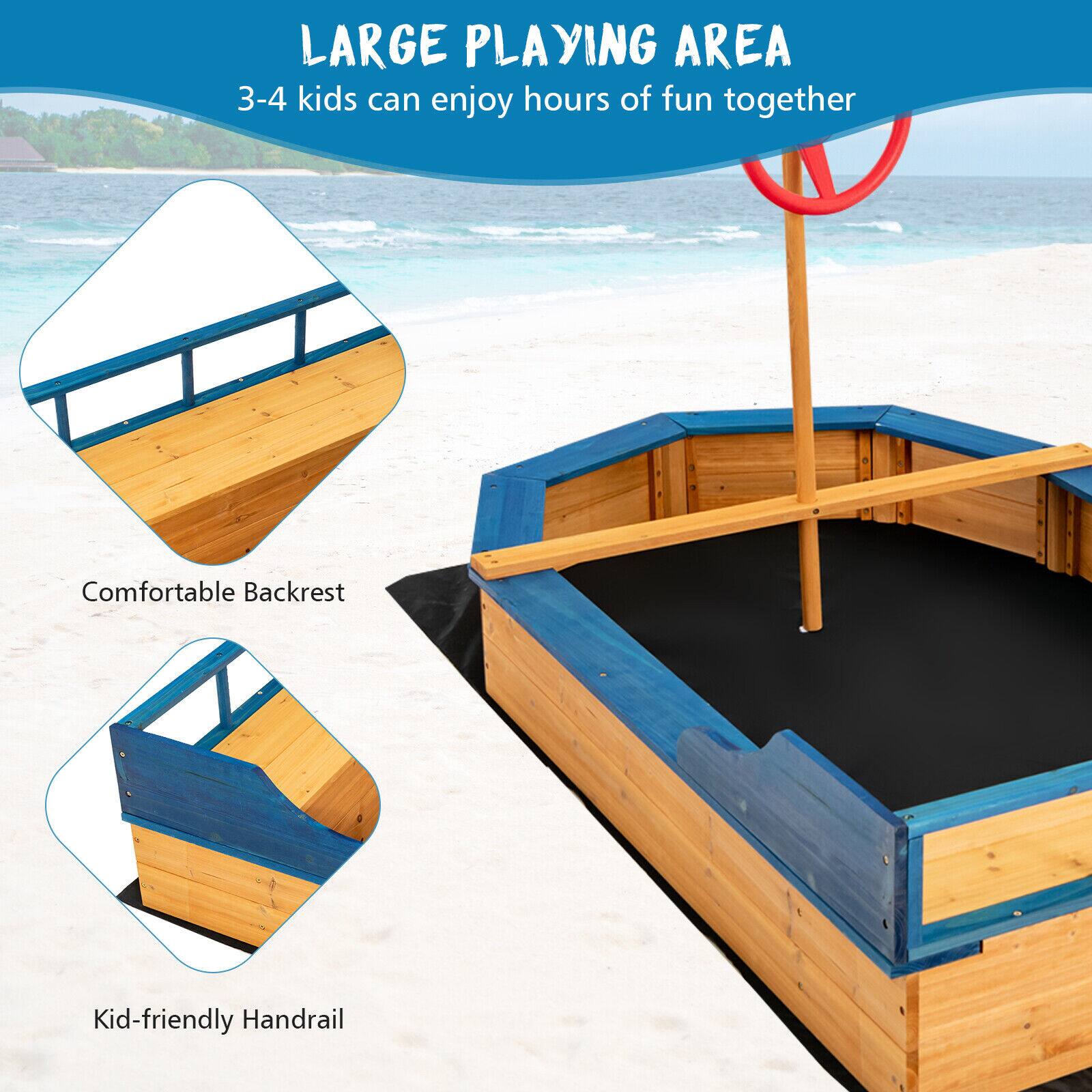 LARGE PLAYING AREA  
3-4 kids can enjoy hours of fun together  

Comfortable Backrest  
Kid-friendly Handrail