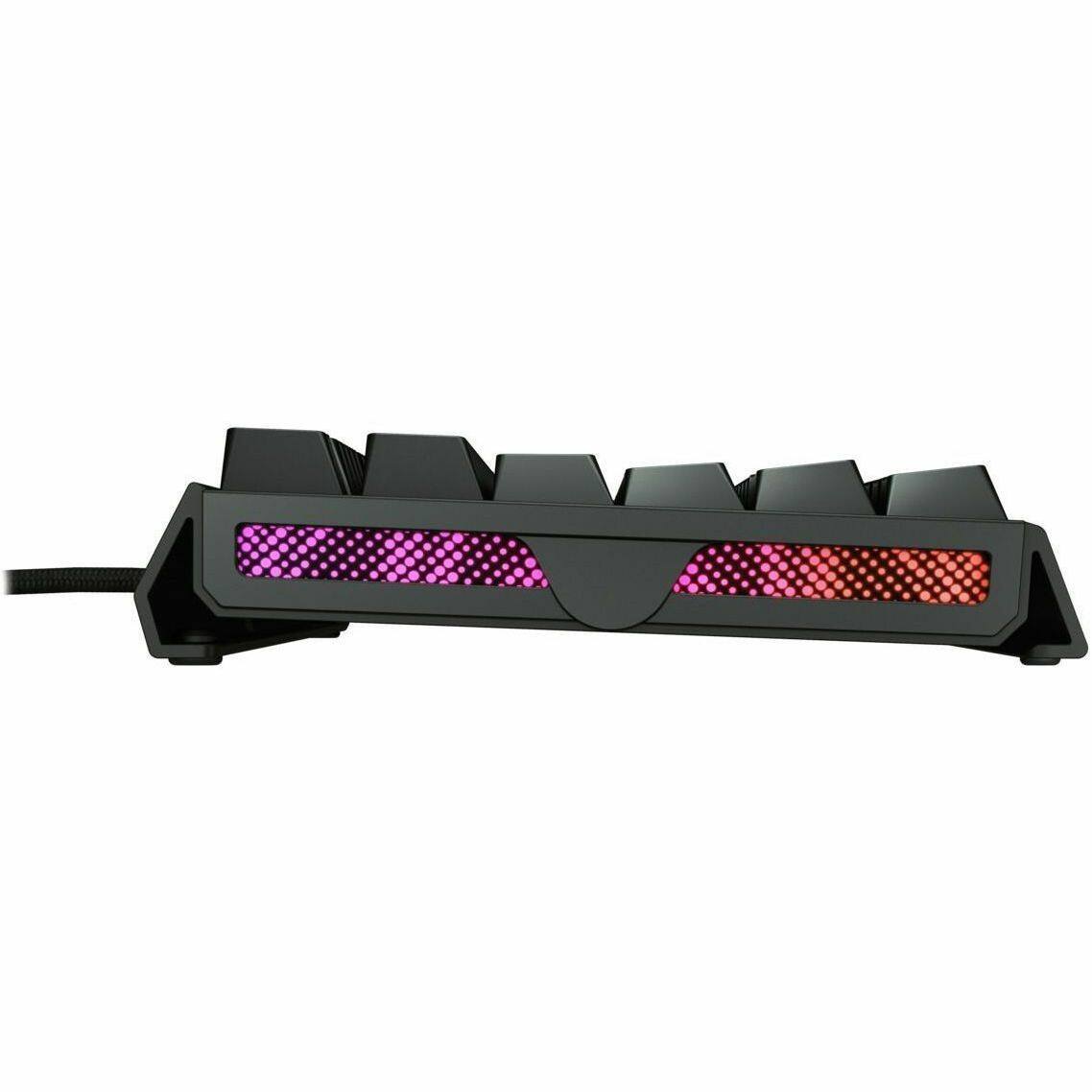 Alt View 6. CHERRY - CHERRY MX 3.1 Wired Gaming Keyboard - Black aluminum housing, MX2A BROWN RGB Switch, Abrasion resistant keys, Detachable - Black.