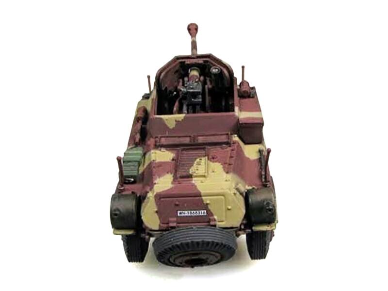 Alt View 1. Panzerstahl - Sd.Kfz. 234/4 Armored Vehicle "Unidentified Unit Western Front" (1945) German 1/72 Diecast Model by Panzerstahl - Multicolor.