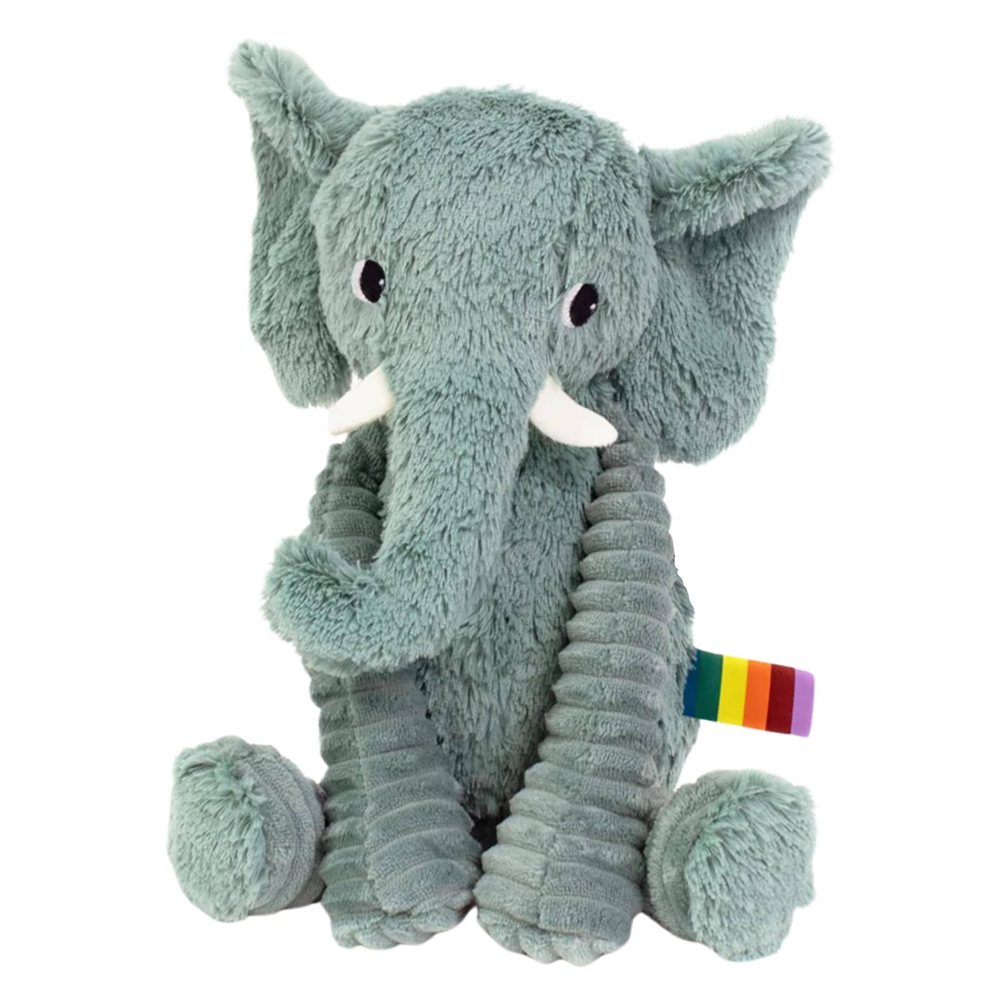 TriAction Toys - Les Deglingos Plush Animal | Ptipotos Dimoitou the Elephant - Green