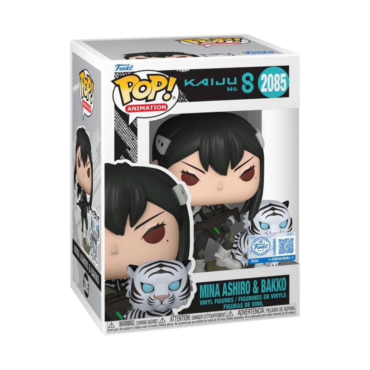 Funko POP!  
ANIMATION  

KAIJU S  
2085  

MINA ASHRO & BAKKO  
VINYL FIGURES / FIGURINES EN VINYLE / FIGURAS DE VINIL  

WARNING: CHOKING HAZARD * ATTENTION: DANGER DE SOUFFLENEMENT * ADVERTENCIA: PELIGRO DE ASFIXIA.  
Small parts not suitable for children under 3 years. / Petits pièces, ne conviennent pas aux enfants de moins de 3 ans. / Pequeñas piezas, no son adecuadas para niños menores de 3 años.  

ORIGINAL