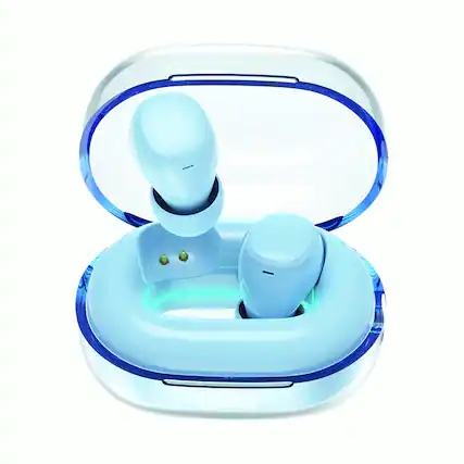 Front. Maxell - Maxell ECO-DW Tune Out Bluetooth Earbuds True Wireless (Blue) - HEADPHONES - Multicolor.
