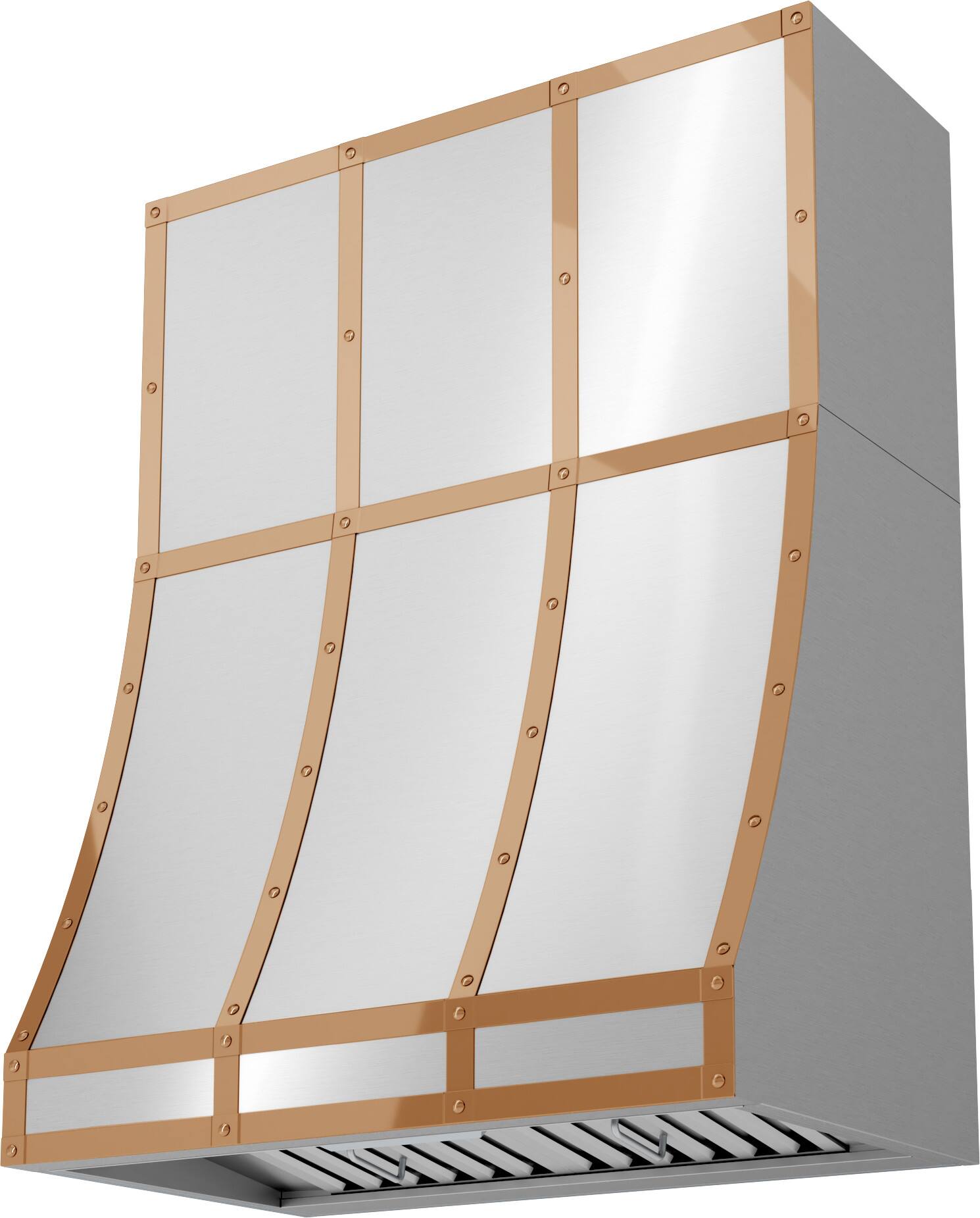 Angle. Zephyr - Banding Kit for DC13618AS - Polished Copper.