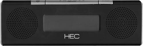 Front Standard. Haier - Dual-Alarm Clock Radio - Black.