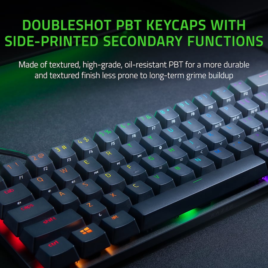Razer Huntsman Mini 60% Wired Optical Clicky Switch Gaming Keyboard ...
