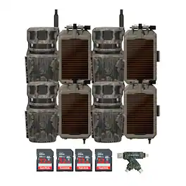 Stealth Cam - Revolver 40MP Pro 360 Degree Cellular Trail Camera Bundle