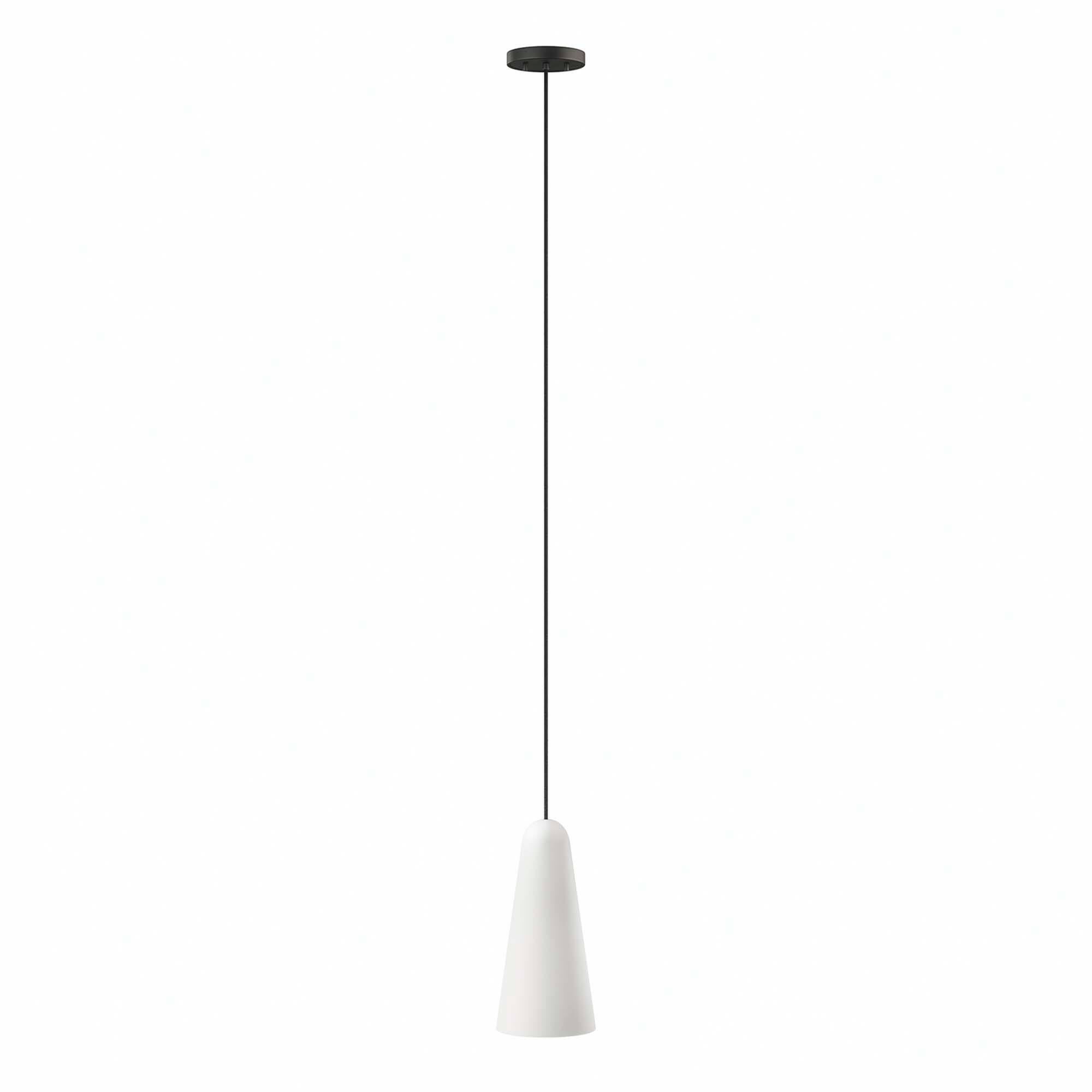 Angle. Modway - Beacon 1-Light Pendant Light by Modway - Opal Black.