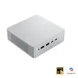 ASUS - Ascent QN10 Mini PC - Snapdragon X2 Elite (2026) - Qualcomm Adreno X2-90 - 16GB Memory - 512GB Storage - Copilot+PC - Silver