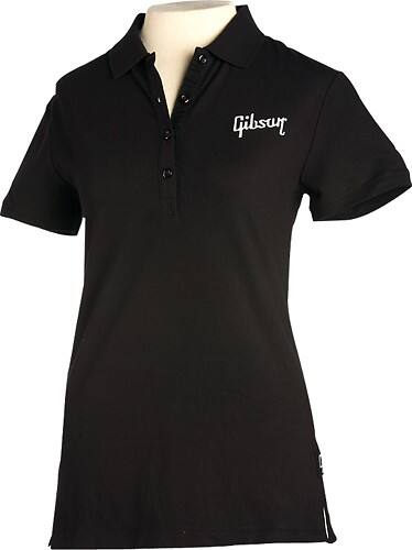 Angle Standard. Gibson - Women's Polo Shirt (Large) - Black.