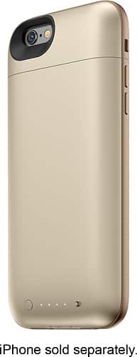 mophie - Juice Pack Air External Battery Case for Apple® iPhone® 6 - Gold - Larger Front