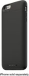 Front. mophie - Juice Pack External Battery Case for Apple® iPhone® 6 Plus - Black.