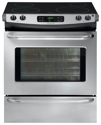  Frigidaire - 30&quot; Self-Cleaning Slide-In Electric Range - Stainless-Steel