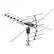 Alt View 4. Winado - 990 Miles HD 1080P Outdoor Motorized Amplified HDTV Digital TV Antenna Long Range VHF UHF 360° Rotation w/Remote Control - Black.