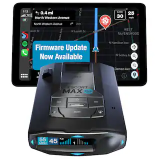 Escort - MAX 360c MKII Radar and Laser Detector, works with Apple CarPlay/Android Auto - Black