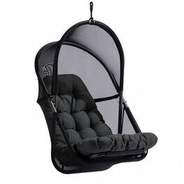 Manhattan Lane - 28 Inch Swing Chair, Breathable Mesh Shade, Sturdy Steel Frame - Black