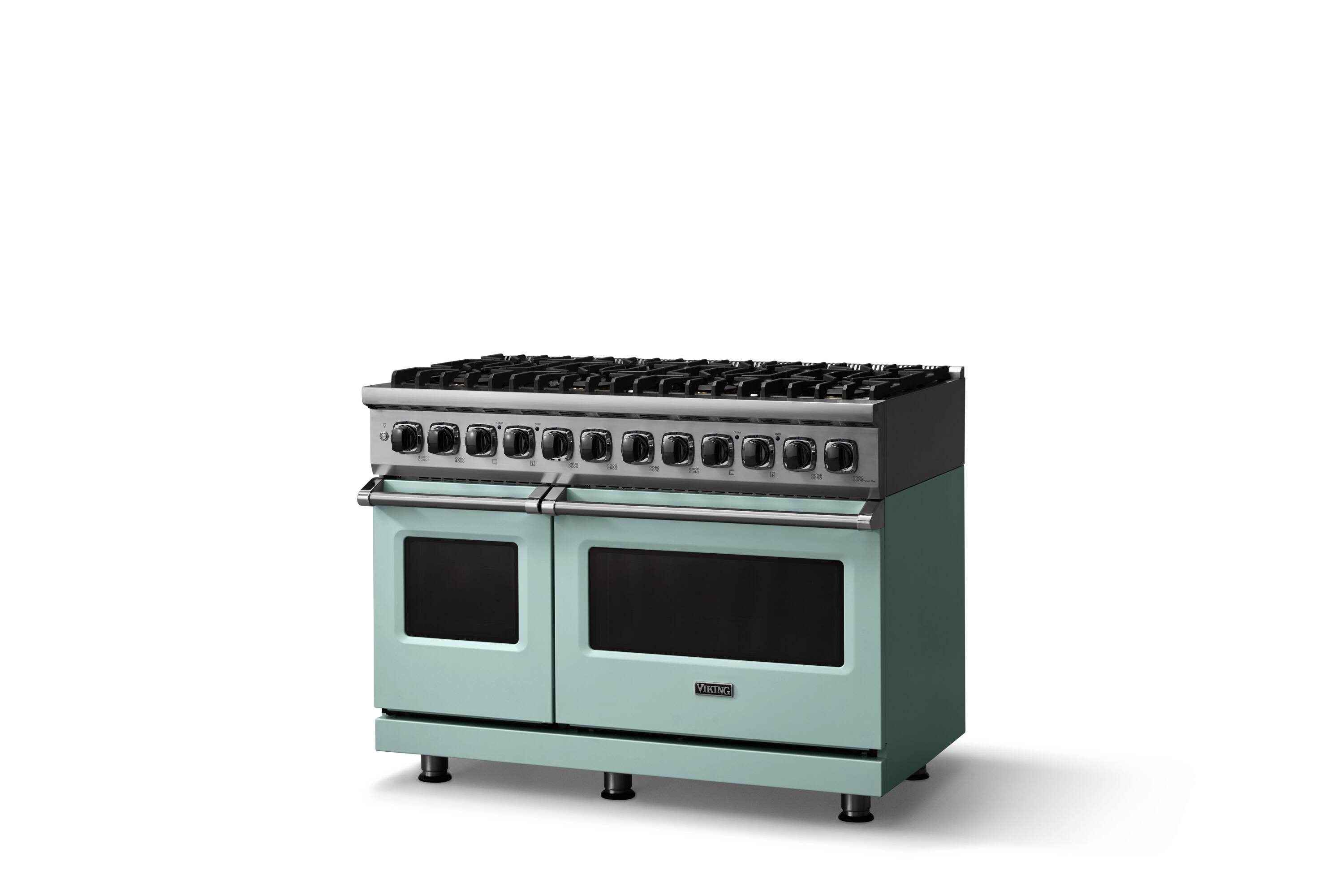 Angle. Viking - 5-Series Gas Open Burner Range - Splash.