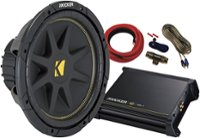 Front Zoom. KICKER - 12" Single-Voice-Coil 4-Ohm Subwoofer with 250W Class AB Multichannel Amp - Black.