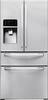 Samsung - Clearance 25.5 Cu. Ft. French Door Refrigerator with Thru-the-Door Ice and Water - White-Front_Standard