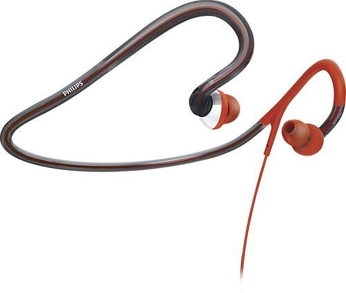 Best Buy Philips Neckband Headphones Red Black SHQ4000 28