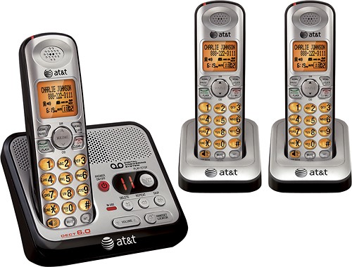  AT&amp;T - DECT 6.0 Cordless Phone System with Digital Answering System