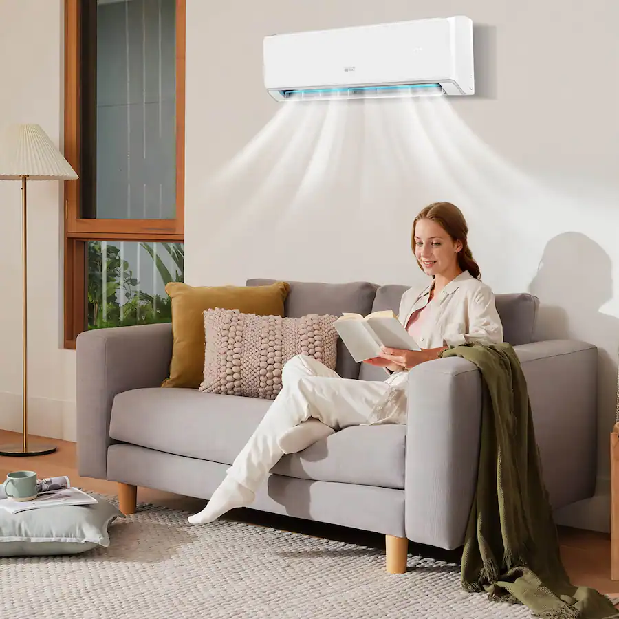 Living Room Best Mini Split Heating And Cooling Costway 12000 BTU