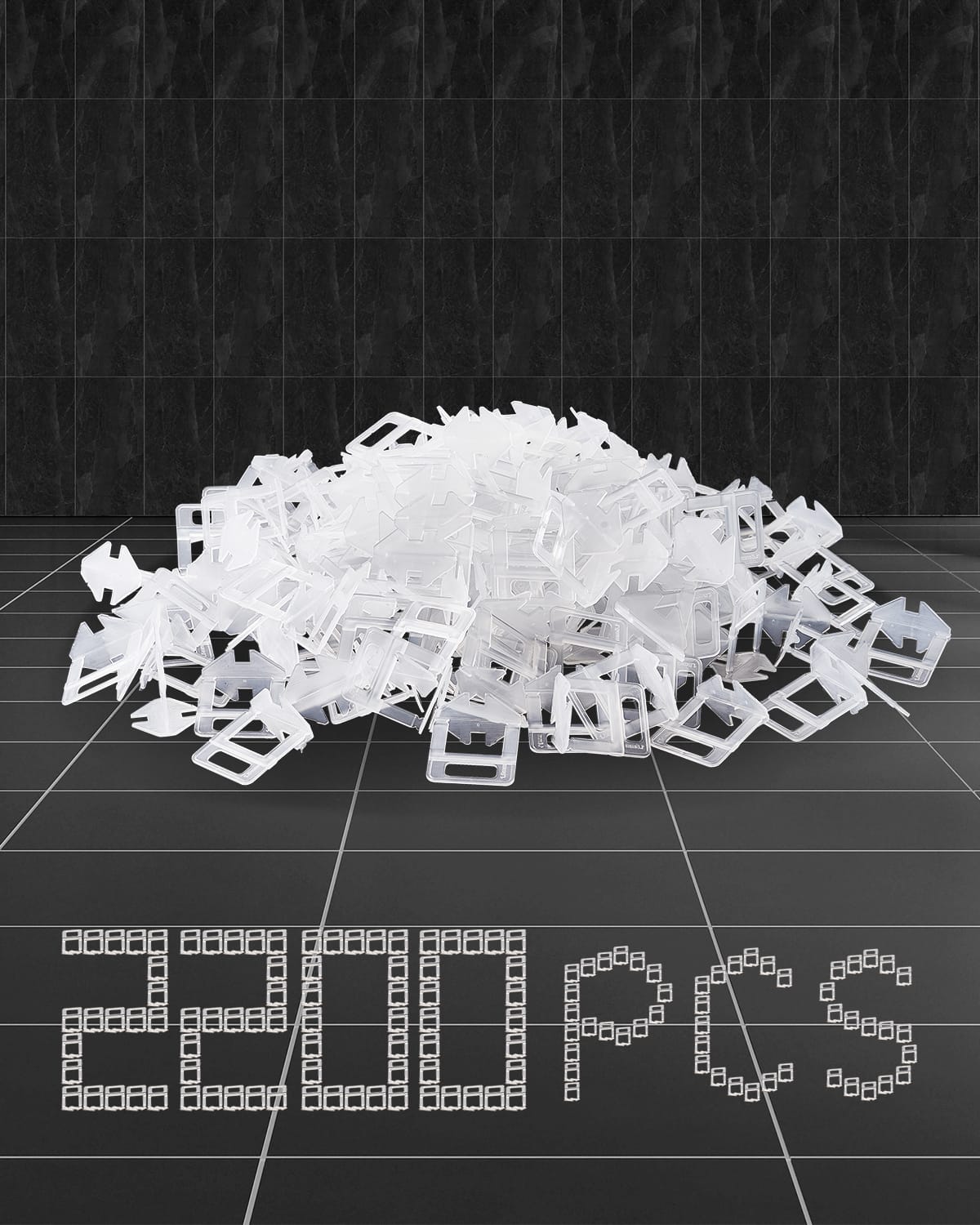 "VEVOR - Tile Leveling System Clips, 2200-Piece DIY Tile Leveler Spacers, 1/16""(1.5 mm) Tile Leveler Clips, Tile Leveling System - Transparent" price history on PriceWatchPro