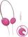 Front Standard. Philips - Headband Headphones - Pink.