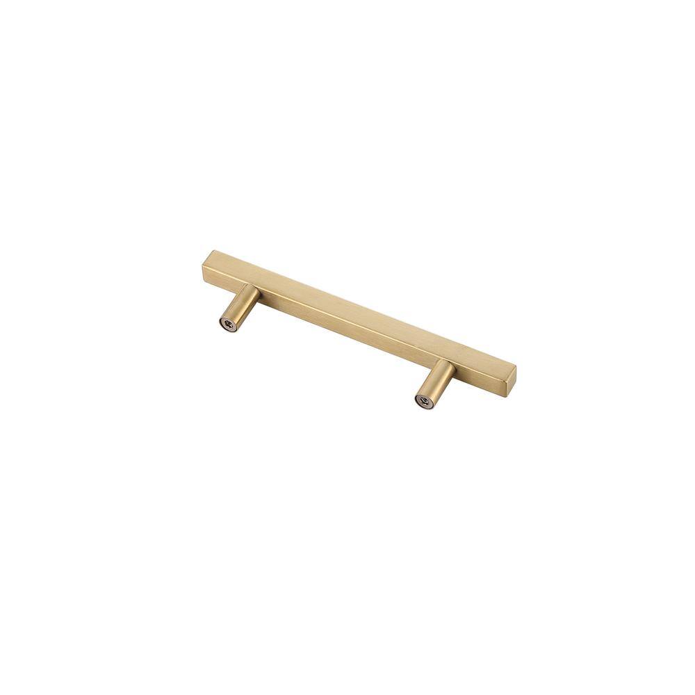 Left. Elegant Decor - Dior 4" Center to Center Brass Bar Pull Multipack (set of 10) - Brass.