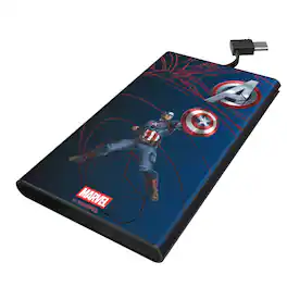 Keyscaper - Marvel MechLine 5000mAh Flat Powerbank - Captain America