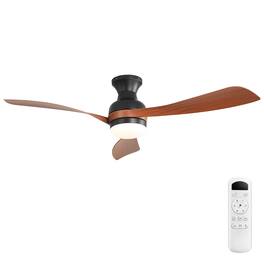 Dexmalle - Dexmalle-52-Inch Ceiling Fan With Light And Remote Control-BROWN