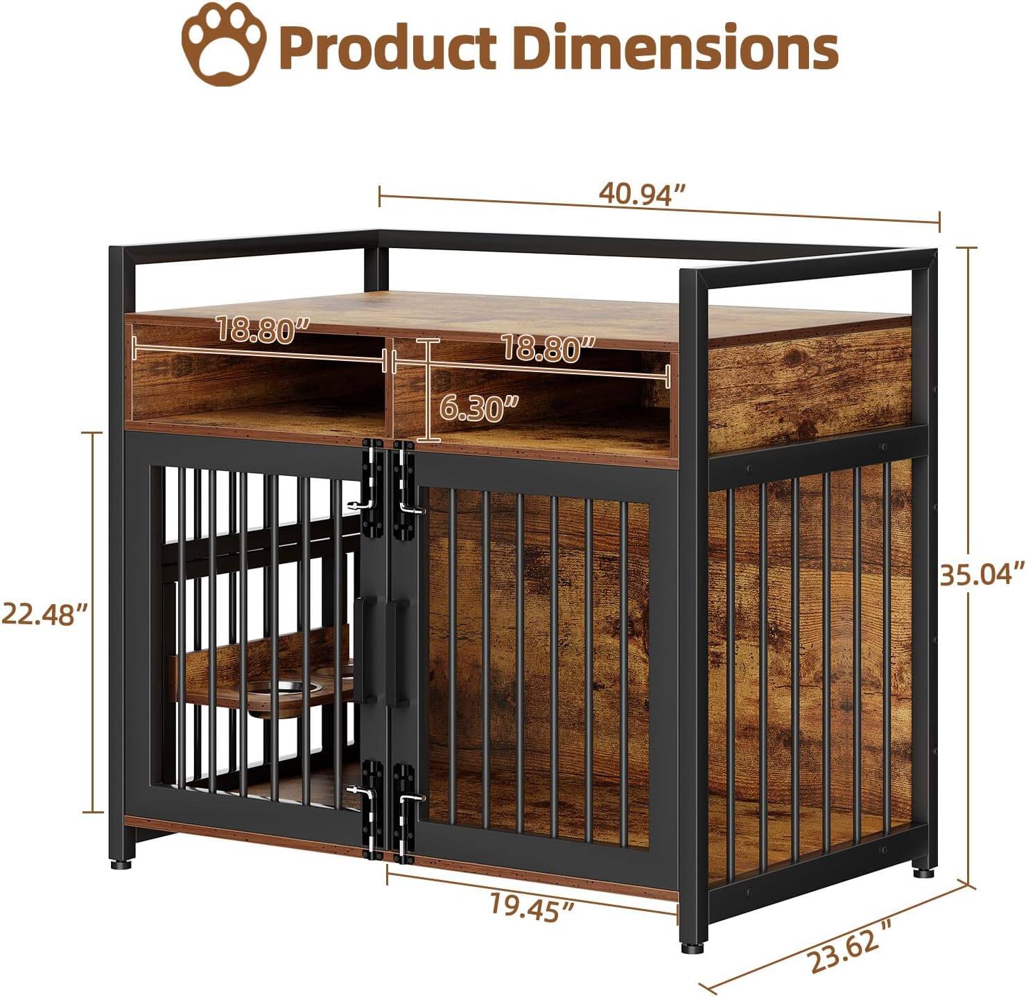 Product Dimensions

- Width: 40.94"
- Depth: 18.80"
- Height: 35.04"
- Shelf Width: 18.80"
- Shelf Height: 6.30"
- Door Height: 22.48"
- Door Width: 19.45"
- Overall Height: 23.62"