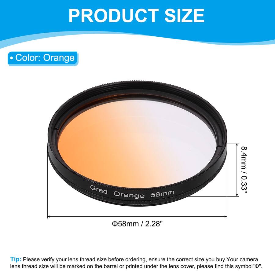 Colour Symbolization Example Unique Bargains 58mm Graduated Color Filter, Scratch Optical Resin ...