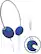 Front Standard. Philips - Headband Headphones - Blue.