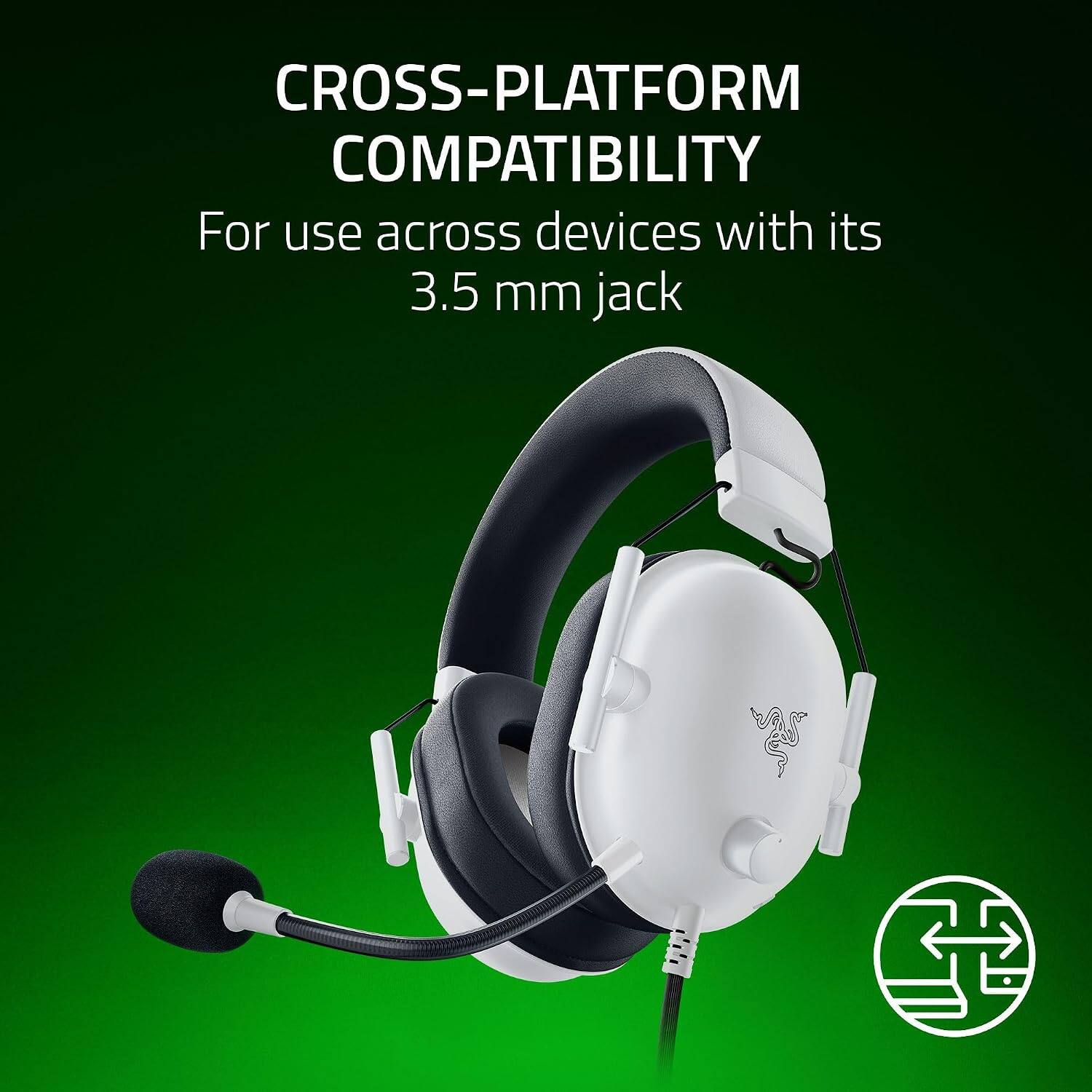 CROSS-PLATFORM COMPATIBILITY  
For use across devices with its 3.5 mm jack