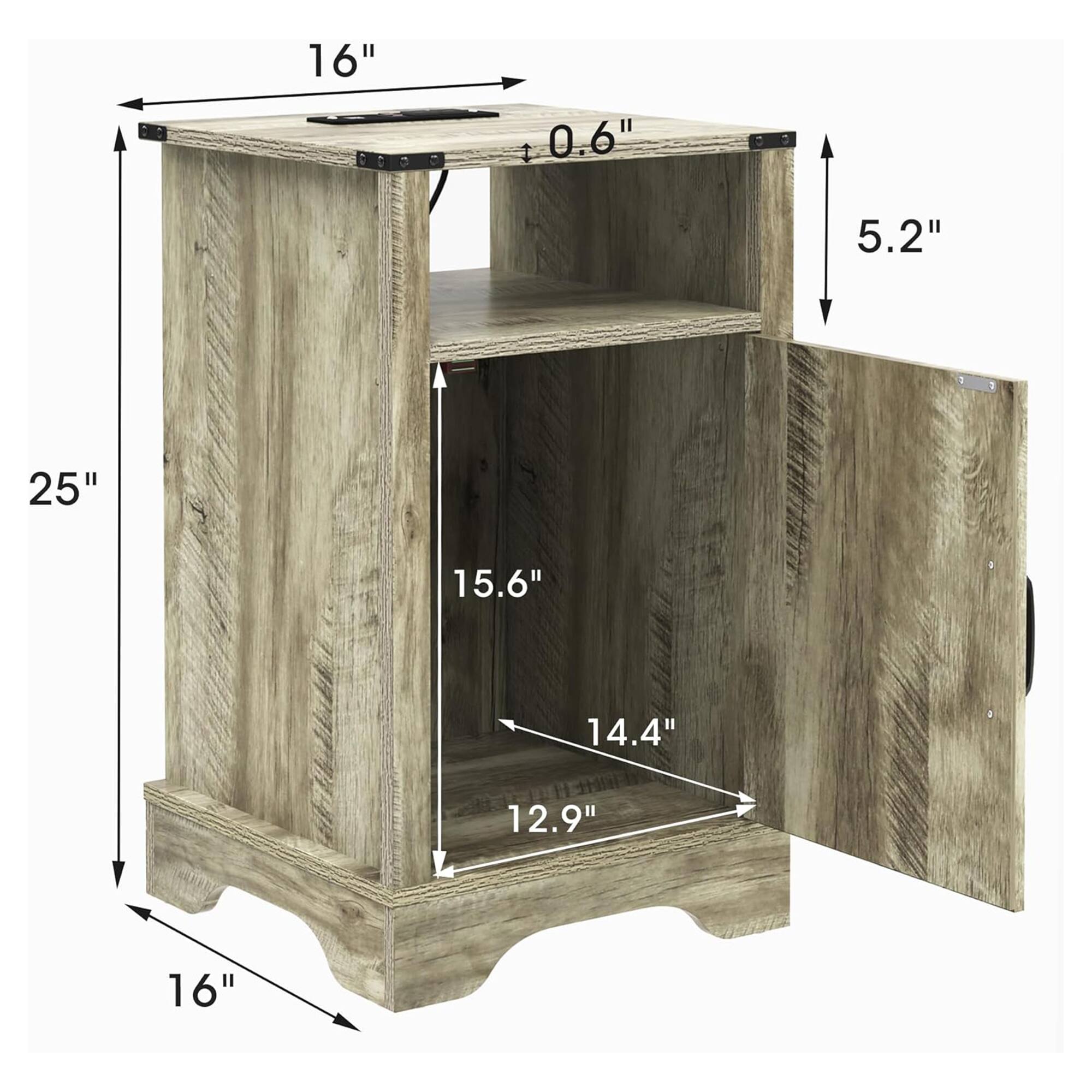 16" 1 0.6" 5.2" 25" 15.6" 14.4" 12.9" 16"