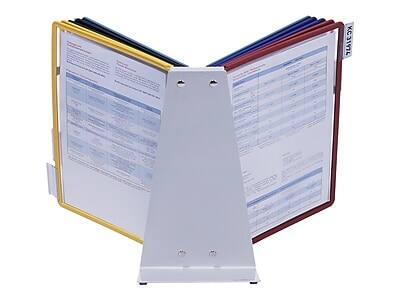 Alt View 3. Durable - Durable VARIO Document Holder, 8.5" x 11", Top Loading, Multicolor Plastic (536000) - Multicolor.